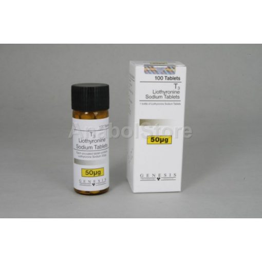 T3, Cytomel T3, Tiratricol, Liothyronine 100x50mcg Genesis